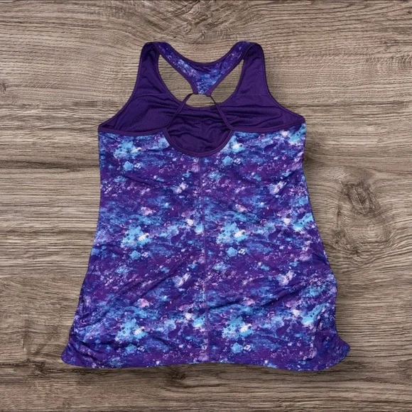 Like New GAIAM Purple and Blue Women's Tank Top - Picture 2 of 3